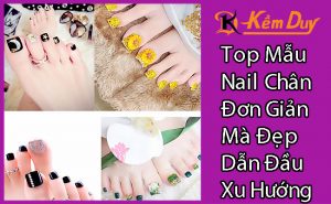 mau nail chan don gian ma dep